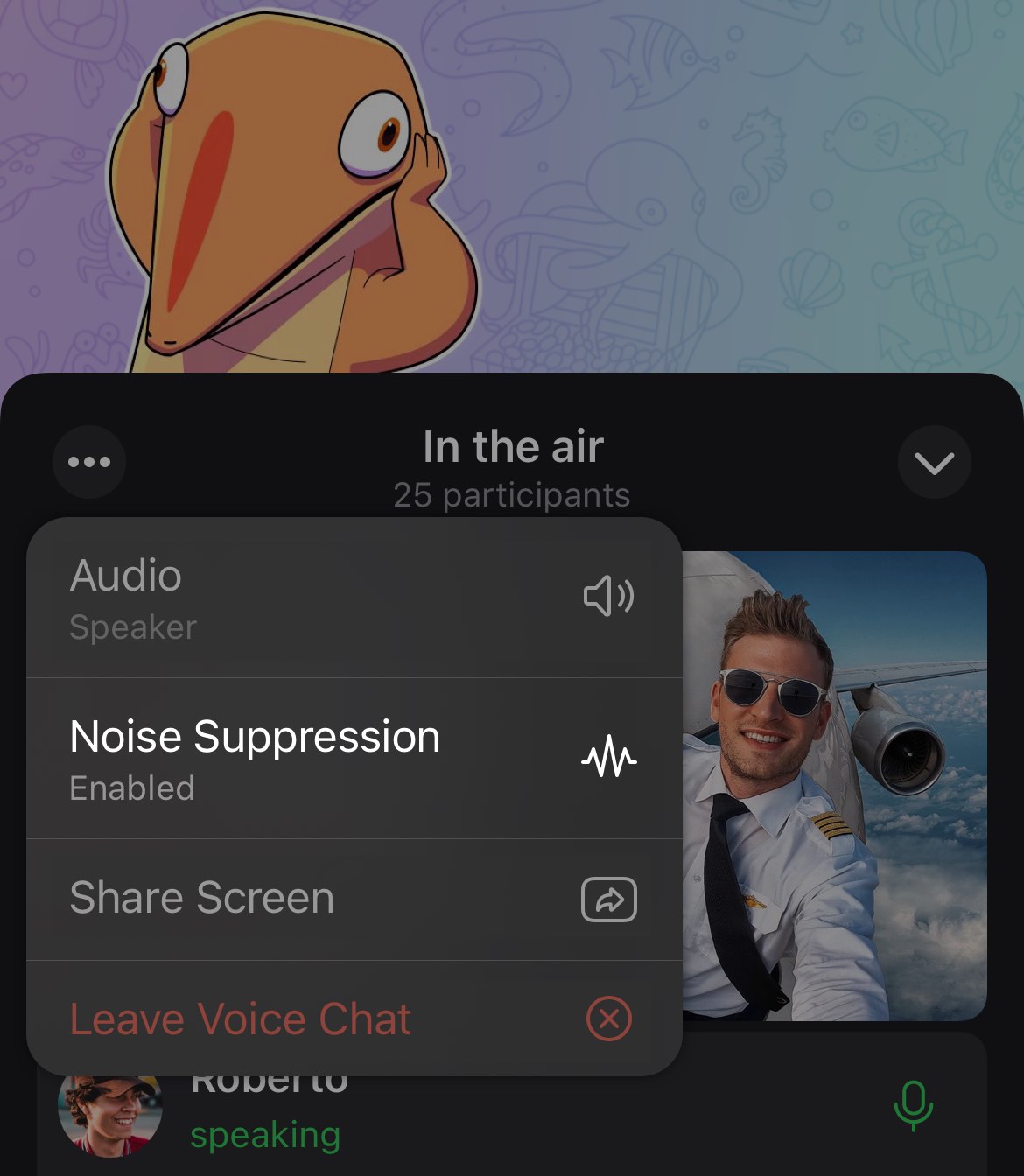 Telegram噪声抑制选项-电报官网